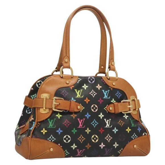 LOUIS VUITTON Monogram Multicolor Claudia Hand Bag Black M40194 LV Auth 128858 - Picture 1 of 16